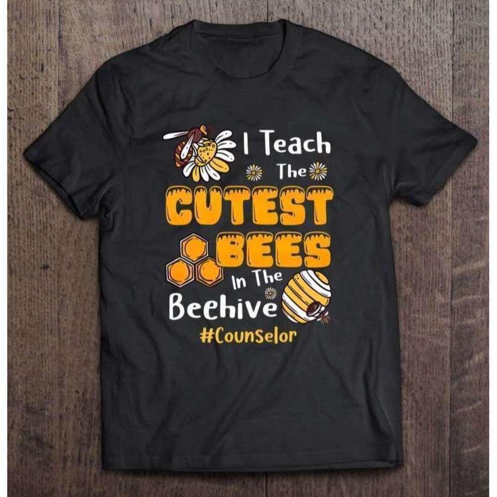 School Counselor Life Teach Bees Beehive Humor Unisex T-Shirt